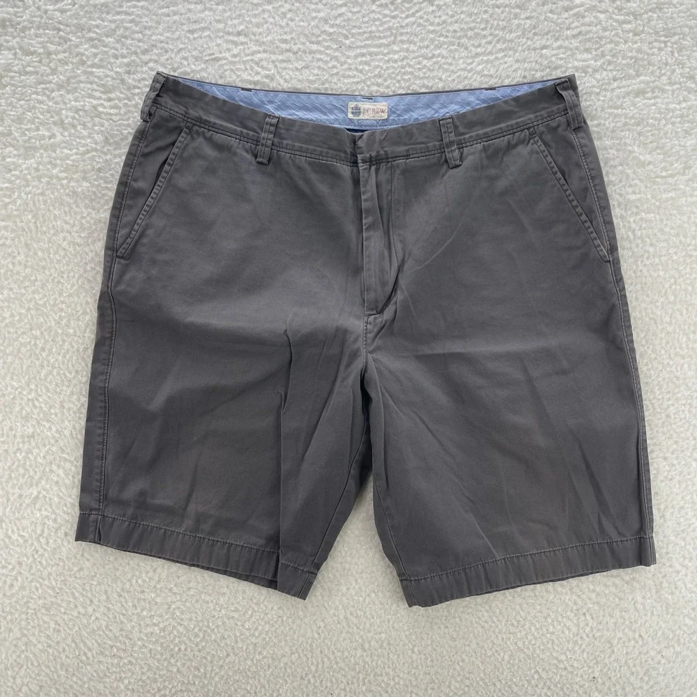 J Crew Chino Shorts Mens 38 Gray 10
